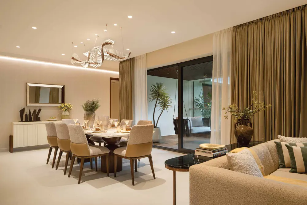 Residential towers above a landscaped drive — Brigade Avalon (5 of 6)
