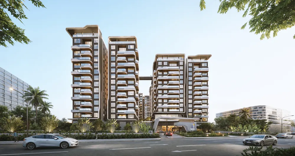 Residential towers rising over greenery — Brigade Stellaris (2 of 6)