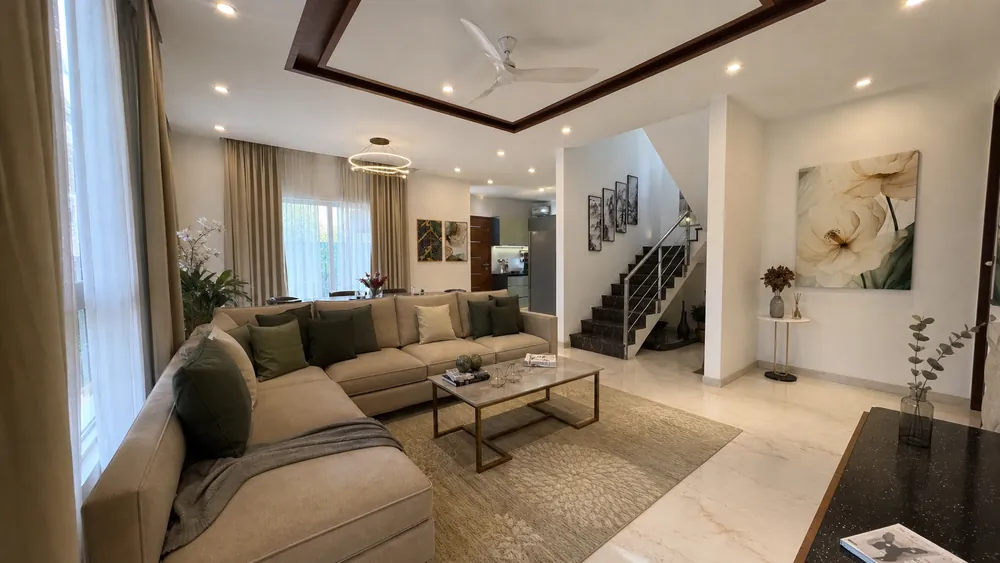 Courtyard villas along a landscaped street — Ceyone Buildiko Spring Woods (4 of 5)
