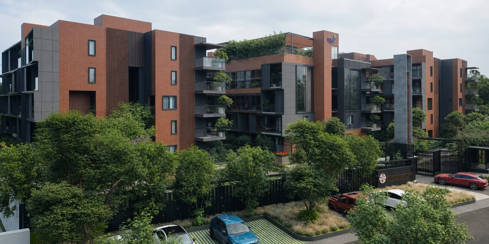 Indo-European courtyard facades
