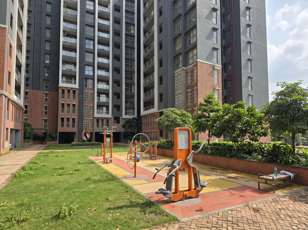 Garden-wrapped residential towers with pool — Godrej Aveline (3 of 5)