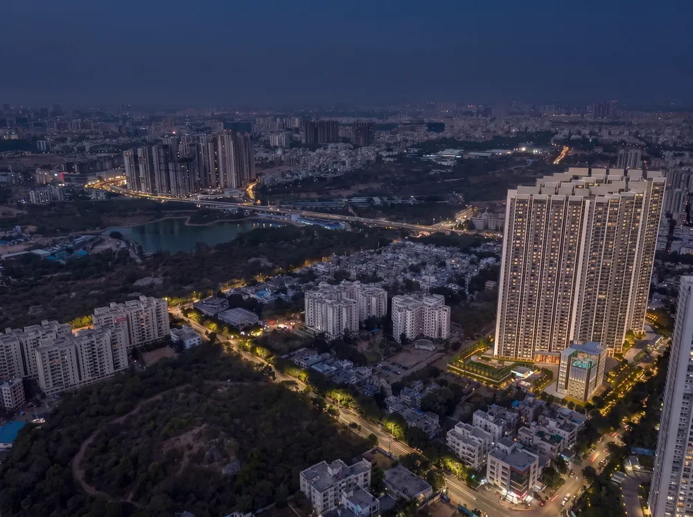 Brooklyn-style towers at golden hour — Godrej Brooklyn Avenue (3 of 8)