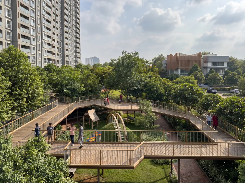 High-rise towers with podium gardens — Godrej Kada Agrahara (4 of 5)