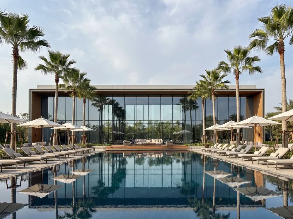 Forest-edged towers with mirror-water clubhouse — Godrej Vanantara (4 of 5)