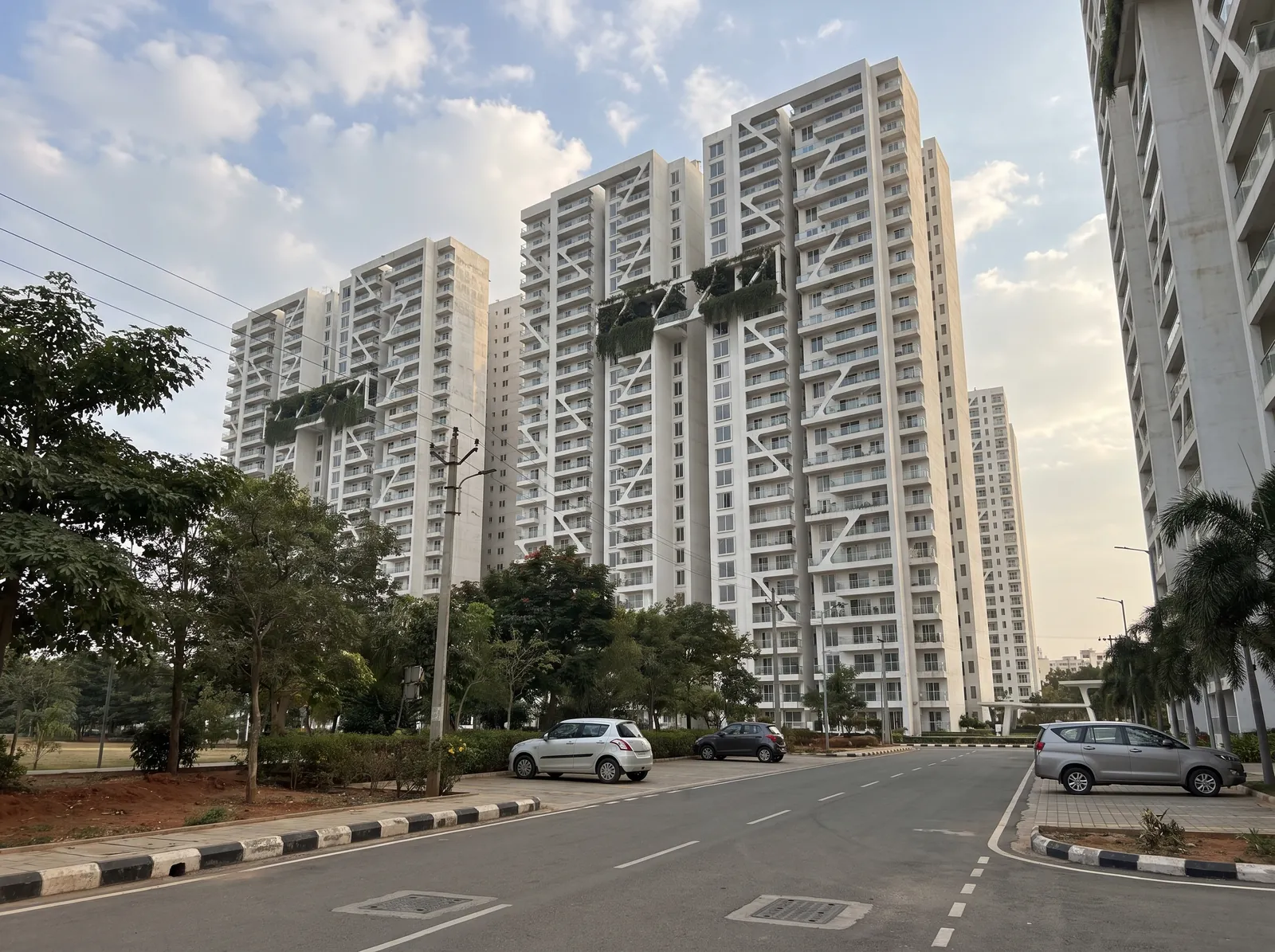 Twin towers above a landscaped entrance — Mana Dale (1 of 4)
