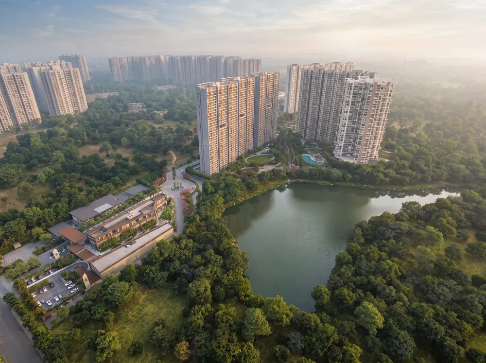 Township towers over a lakeside landscape — Mana TRL (2 of 5)