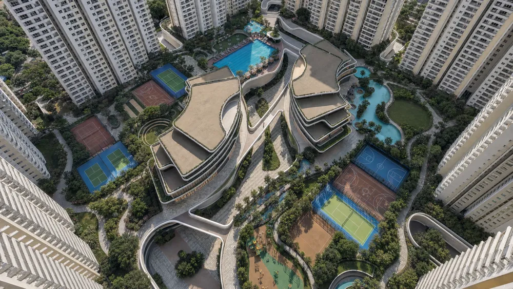 Township skyline over a forested park — Prestige Golden Grove (4 of 5)