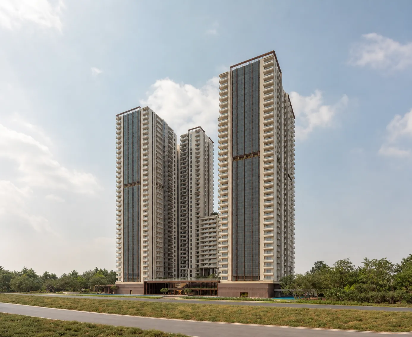 Twin towers on the GIFT City skyline — Sobha Elysia (1 of 5)