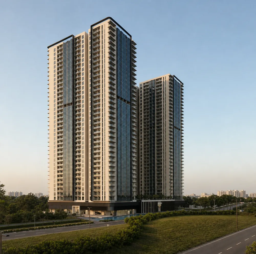 Twin towers on the GIFT City skyline — Sobha Elysia (2 of 5)