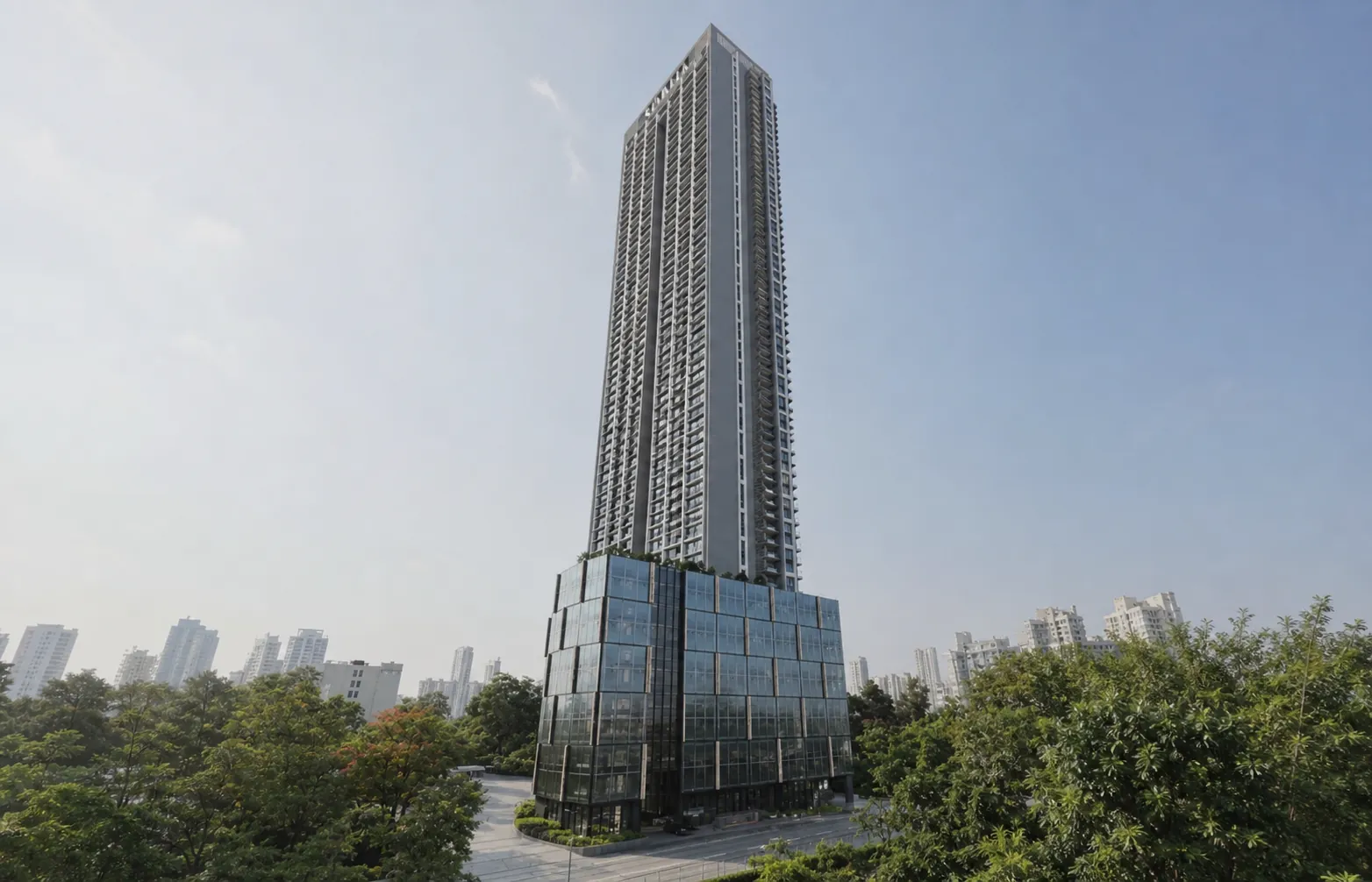 Slender tower over central Mumbai