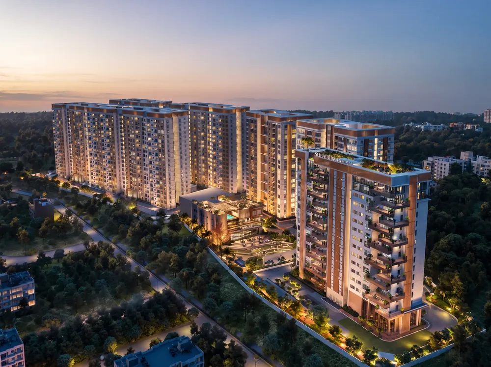 Lakeside towers with classical detailing — Sumadhura Solace (2 of 5)